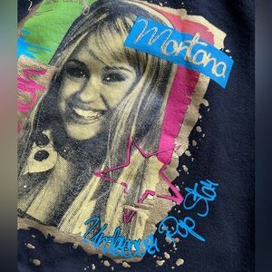 Disney Hannah Montana Zip Up Sweatshirt Girls Size 7/8 *small Hole**